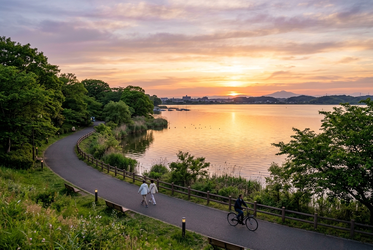 Lake Teganuma Sunset in Abiko